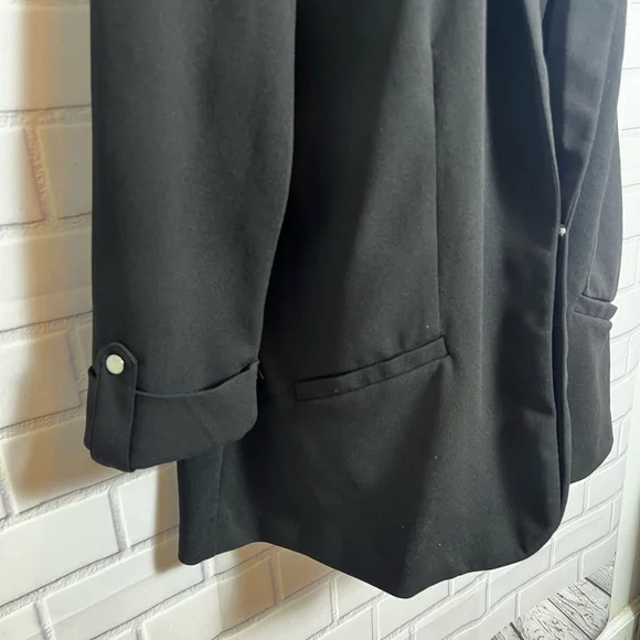 LOVE SCARLETT women black 3/4 sleeves blazer/size XL - Picture 5 of 8